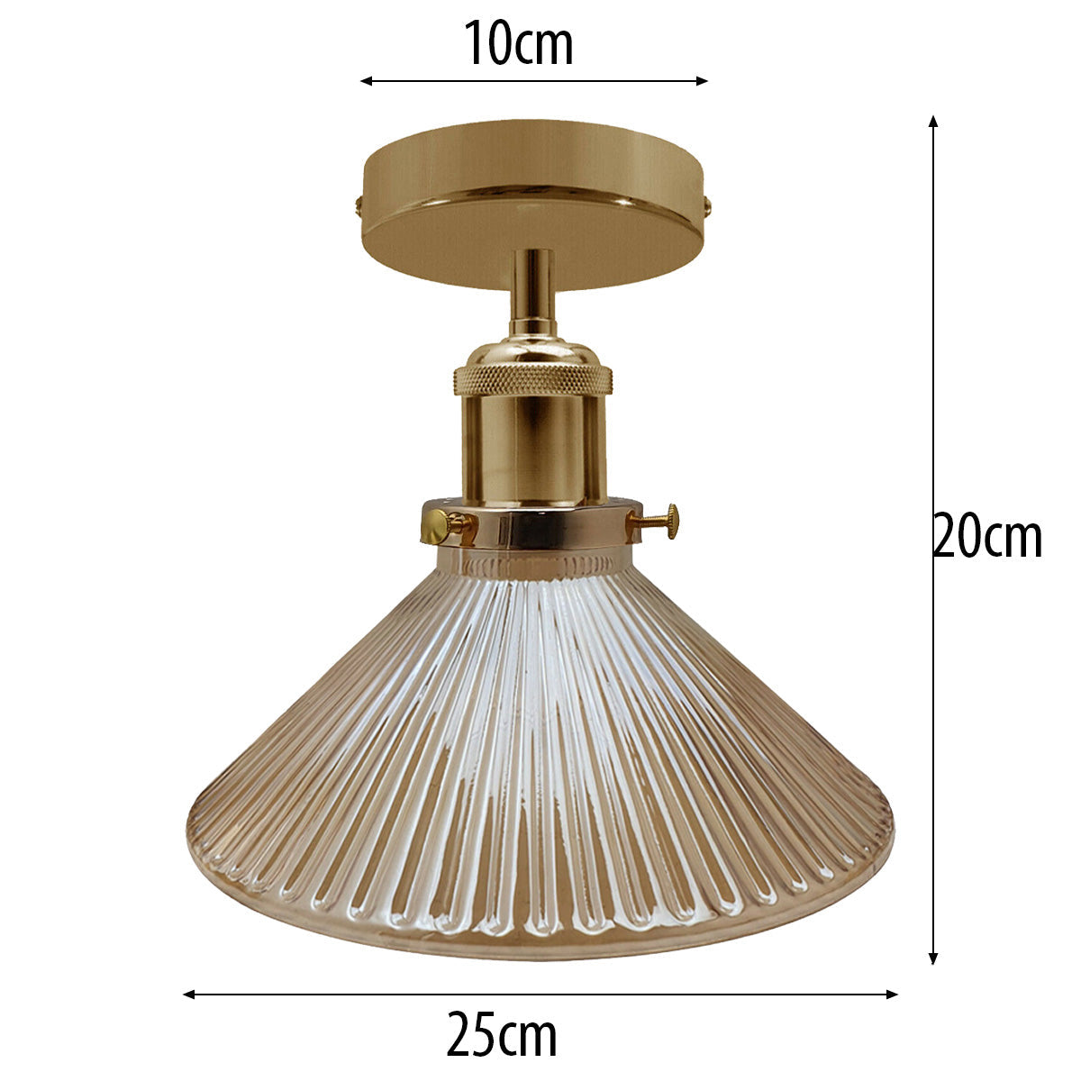 French Gold Indoor Glass Ceiling Light E27 Pendant Lamp Lighting~1610