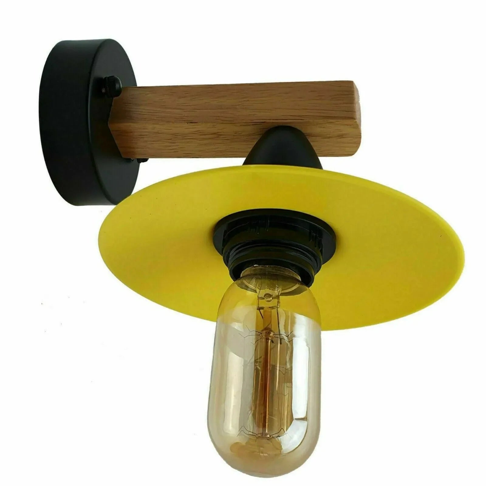 Vintage Lamp Retro Wall Light yellow Lamp Fixtures~4347