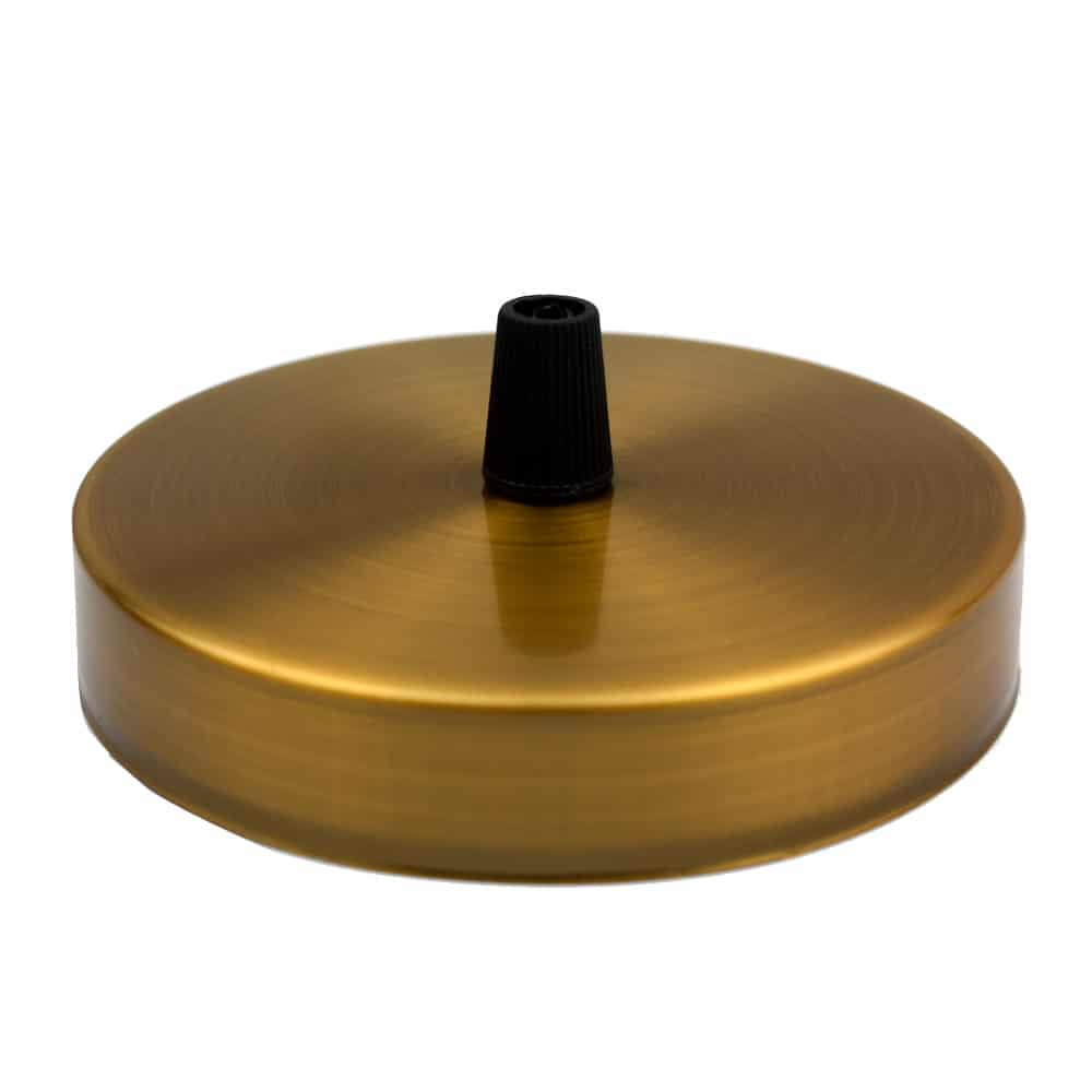 Yellow Brass Light Vintage Pendant Ceiling Rose~3096