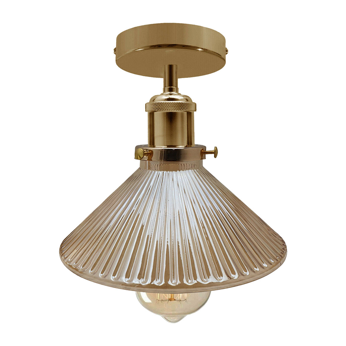 French Gold Indoor Glass Ceiling Light E27 Pendant Lamp Lighting~1610