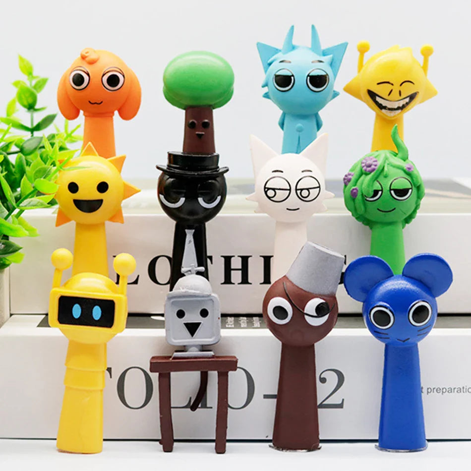 Funny Sprunki 12PCS Anime Action Figures