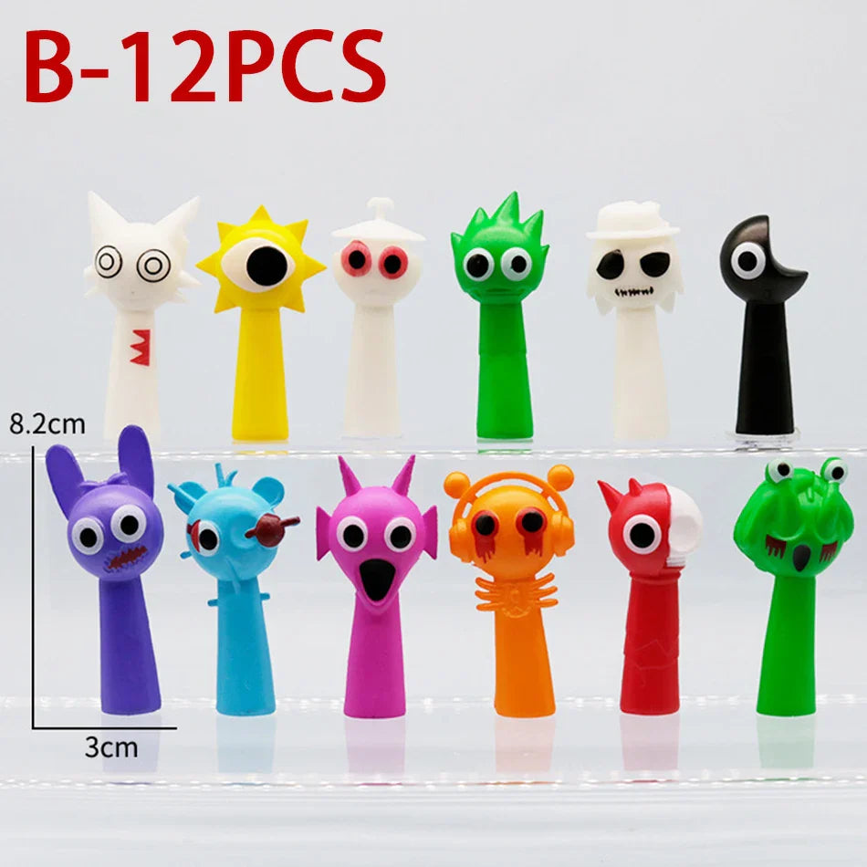 Funny Sprunki 12PCS Anime Action Figures