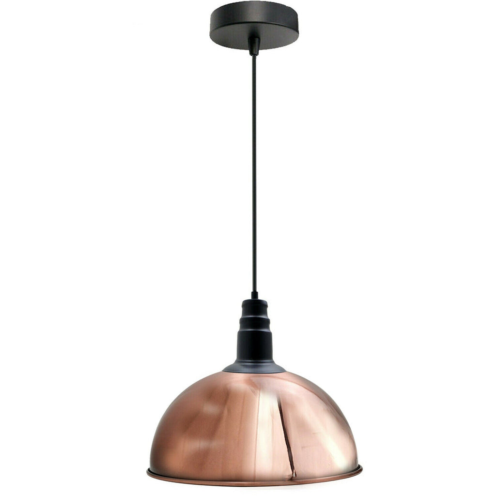 Rose gold light shades ceiling Vintage Pendant Light Shade~1973