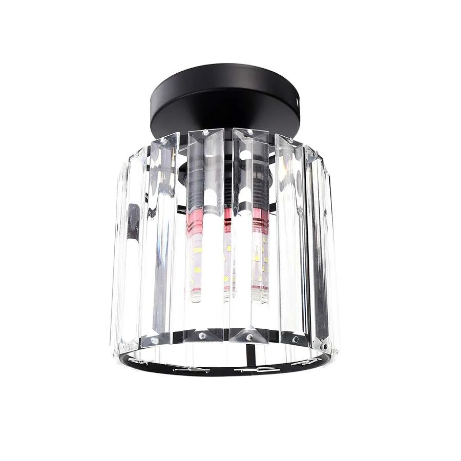 Crystal Semi Flush E27 Ceiling Light Fixture Round Fitting Chandelier Lamp~4505